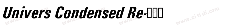 Univers Condensed Re字体转换